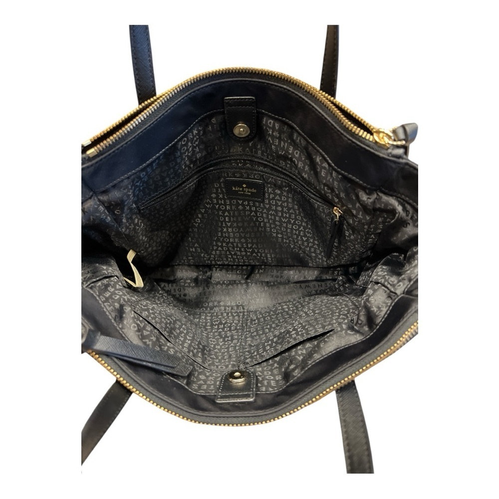 KATE SPADE NEW YORK Wilson Road Alyse Satchel Bag in Black Nylon #WKRU4715 - Picture 12 of 12